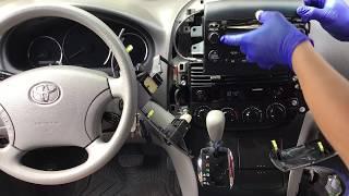 TOYOTA SIENNA RADIO STUCK  CD REMOVAL 2004 to 2010