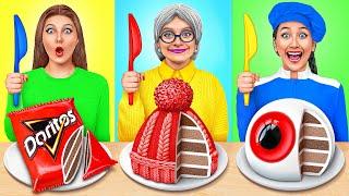 Я против Бабушки Кулинарный Челлендж Укрась Торт  Смешные Cитуации от Multi DO Smile