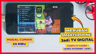 Cara Menjadikan HP Sebagai LAYAR TV  Tanpa WIFI - Tanpa Kuota INTERNET - Tanpa USB TV Tuner DVB-T2