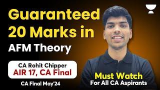 CA Final I AFM Theory Marathon 20 marks  Ratification with Memory Technique