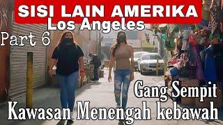 Kehidupan di gang sempit Amerika Downtown Los Angeles 