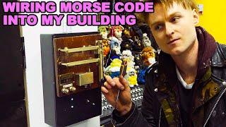 WIRING A MORSE CODE MACHINE INTO MY BUILDING... No Phone Required