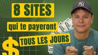 8 Sites Web pour gagner de largent tous les jours 