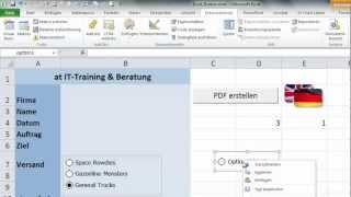 Excel - Formulare mit Optionsschaltern