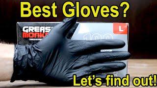 Best Gloves Nitrile vs Latex? Venom Steel vs Grease Monkey Hardy Phantom Raven Gloveworks