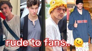 Celebs being RUDE to fans Harry Styles Shawn Mendes etc