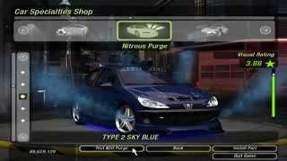 Need For Speed Underground 2 Peugeot 206 Tuning Blue By RASTAKITTEN