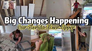 OUR FLORIDA FIXER UPPER  MAJOR CHANGES HAPPENING  WHOLE HOUSE RENOVATION  MAJOR HOUSE RENOVATIONS