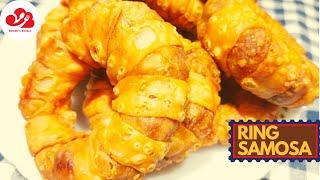 रिंग समोसा  Crispy Ring Samosa  Potato Stuffed Ring Samosa  Twinkles Kitchen