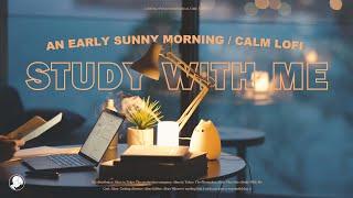 2-HOUR STUDY WITH ME️  calm lofi  A Sunny Morning in Japan  with countdown+alarm