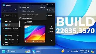 New Windows 11 Build 22635.3570 – New File Explorer Feature Task Manager and Fixes Beta