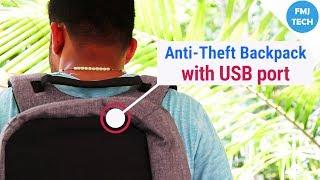 Anti Theft Backpack With USB Charging Port by TechBob  FMJ Tech