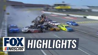 Playoff contenders taken out Kurt Busch goes flying after MASSIVE Talladega wreck  NASCAR ON FOX