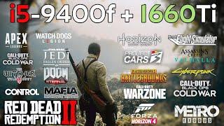 i5-9400f + GTX 1660Ti  Test all the Modern Games  1080p 1440p 4k