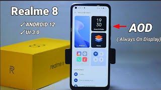 AOD Always On Display Realme 8 Setelah Update Android 12 UI 3.0