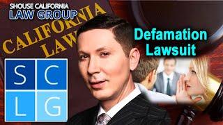 Defamation in California -- When can I sue someone for it?