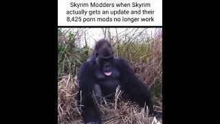When you download so many porn mods for Skyrim