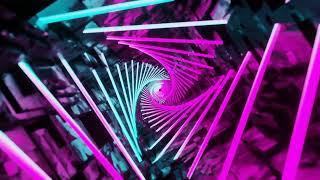 Abstract Background Video 4k VJ LOOP NEON Color Changing Compilation Tunnel  Calm Visual ASMR