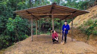 Build a barn to raise more chickens and ducks On the farm - Phuc Sua  Life Outside Freedom