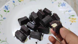 চকোলেট বানান ঘরে সবচেয়ে সহজে কোনো মোল্ড ছাড়া। how to make chocolate \ at home in bengali 