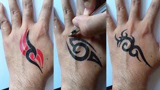 How to Make Simple Tribal Tattoo