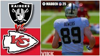 Raiders vs Chiefs Week 13 Simulation Madden 25 Rosters