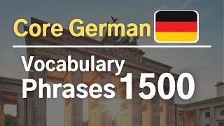 1500 Core German Vocabulary & Phrases  +PDF