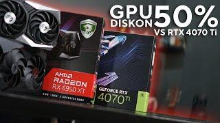 GPU DISKON 50% LAWAN RTX 4070 Ti ??? 4K & 2K Benchmark