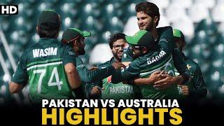 Highlights  Pakistan vs Australia  ODI  PCB  MM2A