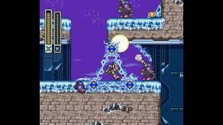 Mega Man X3 Blizzard Buffalos stage with Sonic 3s Ice Cap Zone music in reverse