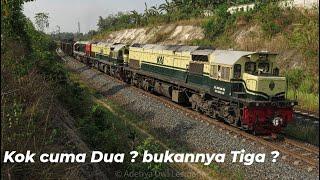 NANGGUNG BANGET  Dua Badak CC 202 Livery Vintage PJKA Dalam Satu Perjalanan Part 1