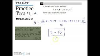 SAT Practice Test #1 Math Module 2 Problem #14