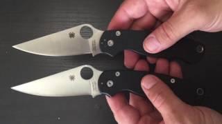 Spyderco Paramilitary 2 оригинал VS реплики разного качества