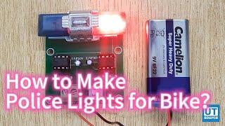 How to Make Police Lights for Bike？--Utsource