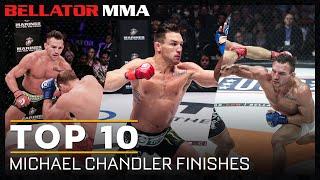 Top 10 Michael Chandler Finishes  Bellator MMA
