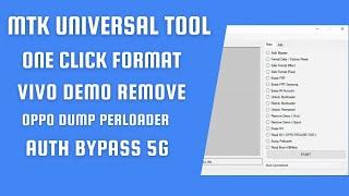 MTK Universal Tool 5G  One Click Format Vivo Demo Mode Remove Oppo Demo Mode Samsung Frp Unlock