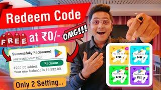 Free Redeem Codes for Playstore at ₹0-  How to get free google redeem code Special Giveaway