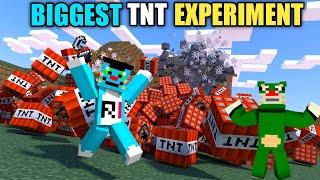 Minecraft  Biggest TNT Experiment With Oggy And Jack  Minecraft Pe  In Hindi  Rock Indian Gamer