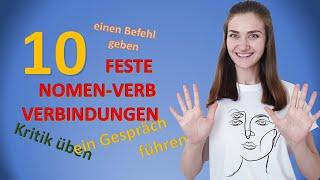 10 устойчивых глагольно-именных выражений в немецком языке. В1-С2
