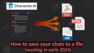 How to save your Charakter.AI chats as a text file early 2024