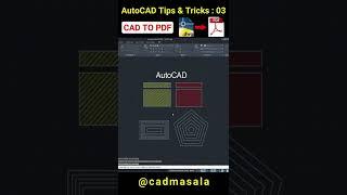 Autocad Tips - 03 Convert autocad to pdf  Dwg to Pdf  dwg to pdf in autocad 2022 #shorts