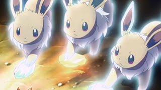 3 Eevee Evolve at the Same time  Rare Occurrence