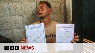 Newborn twins killed in Gaza as father went to register birth  BBC News