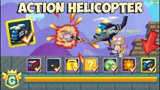 Getting First ROYAL Action Hero Helicopter + SET CHALLENGE LEGENDARY OMG  GrowTopia