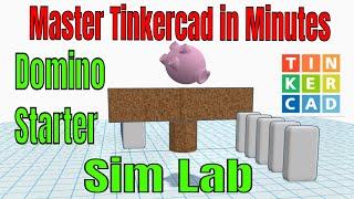 Make a Double Domino Starter using Tinkercad Sim Lab in Minutes