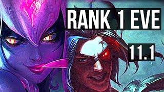 EVELYNN vs KAYN JUNGLE  Rank 1 Eve Rank 7 13413 Godlike  JP Grandmaster  v11.1