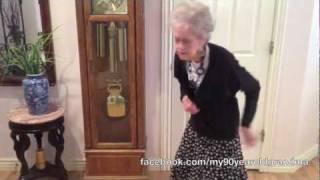 My 90-Year-Old Grandma Dances to Whitney Houston - I Wanna Dance with Somebody