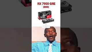 Ranking All AMD RX 7000 series GPUs #amd #rx #pc #pcmemes #pcgaming #funny #tech