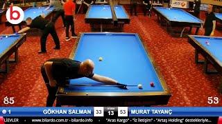 GÖKHAN SALMAN vs MURAT TAYANÇ  22.BİLARDOMAX BALABAN-THEORY HANDICAP 3 Cushion Billiards LEAGUE