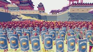 200x ROMAN ARMY ATTACK SAMURAI CASTLE - Totally Accurate Battle Simulator TABS